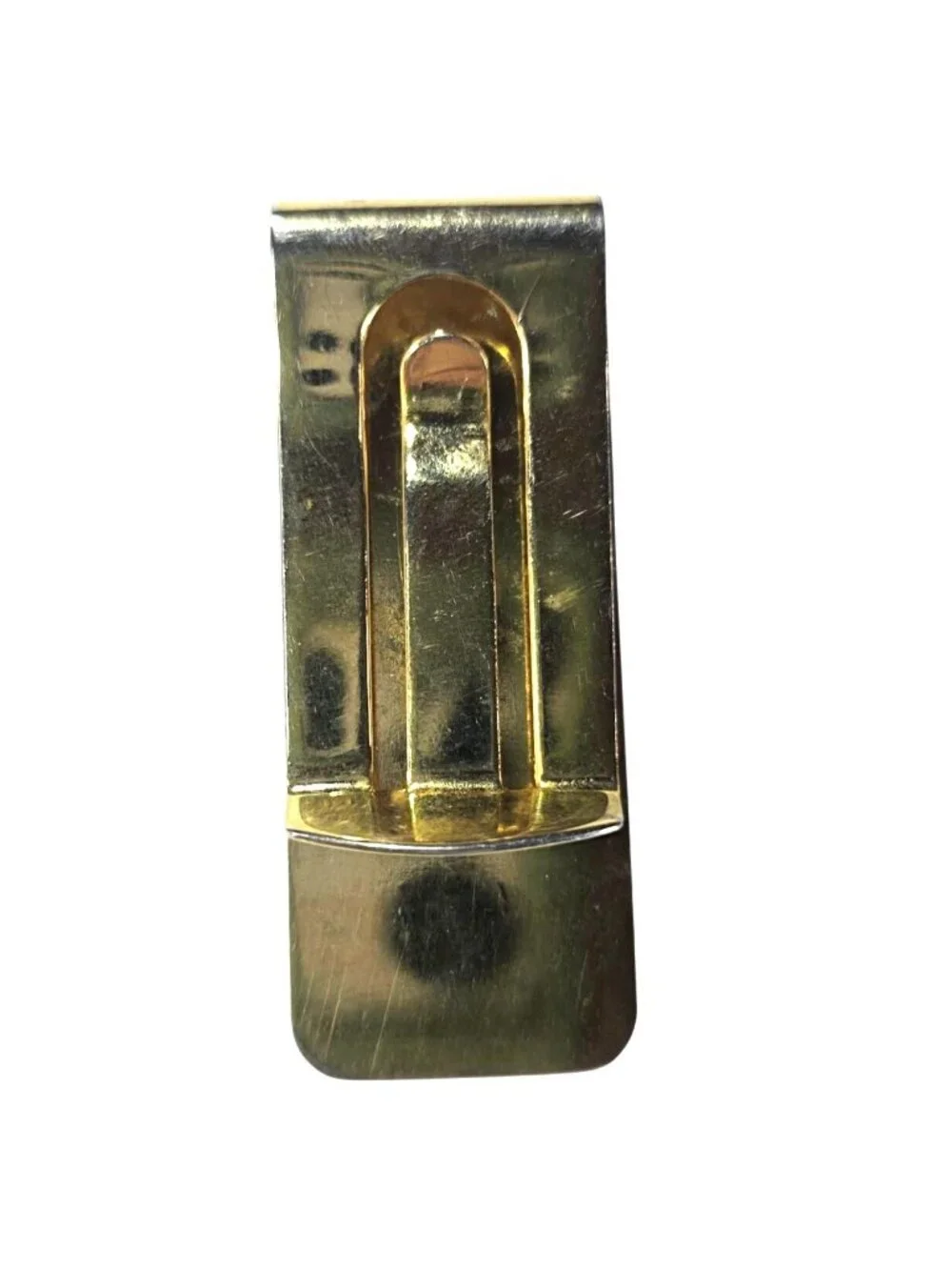 Vintage Money Clip Engraved Detailing Monogrammed Initials 